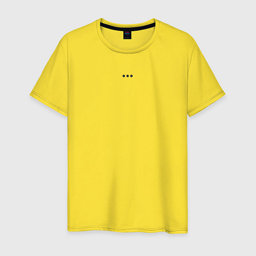 Мужская футболка Троеточие / Желтый – фото 1