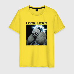 Футболка хлопковая мужская Лич - Loop Hero, цвет: желтый