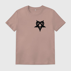 Футболка хлопковая мужская Vamp, цвет: пыльно-розовый