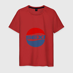 Футболка хлопковая мужская Pepsi, цвет: красный