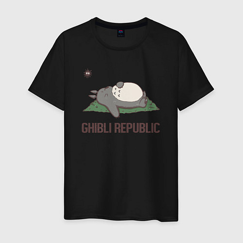 Мужская футболка Ghibli republic / Черный – фото 1