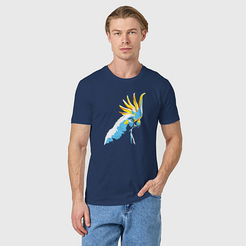 Мужская футболка Попугай WPAP / Тёмно-синий – фото 3