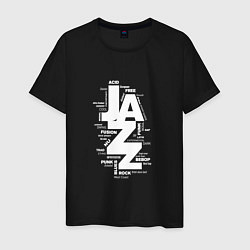 Футболка хлопковая мужская Jazz Styles BW1, цвет: черный