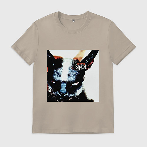 Мужская футболка Slipkat Meowa / Миндальный – фото 1