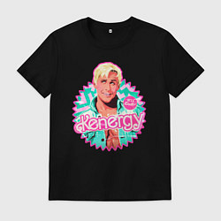 Футболка хлопковая мужская Кен Барби, цвет: черный