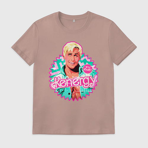 Мужская футболка Кен Барби / Пыльно-розовый – фото 1