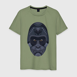 Футболка хлопковая мужская Black gorilla, цвет: авокадо
