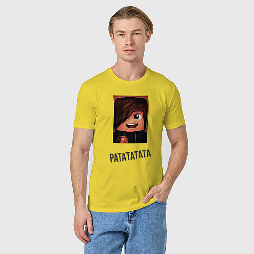 Мужская футболка Ратататата / Желтый – фото 3