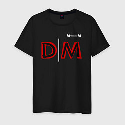 Футболка хлопковая мужская Depeche Mode 2023 Memento Mori Logo 08, цвет: черный