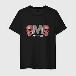 Футболка хлопковая мужская Depeche Mode - Skulls Memento Mori, цвет: черный