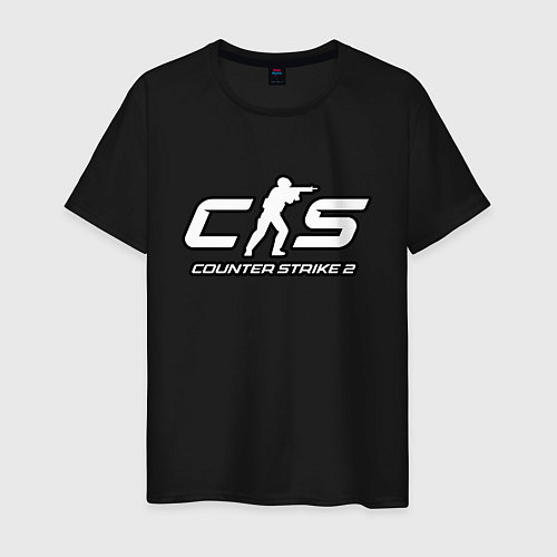 Мужская футболка КС 2 лого / Черный – фото 1