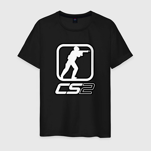 Мужская футболка CS2 logo / Черный – фото 1