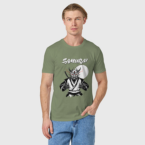 Мужская футболка Самурай киг / Авокадо – фото 3