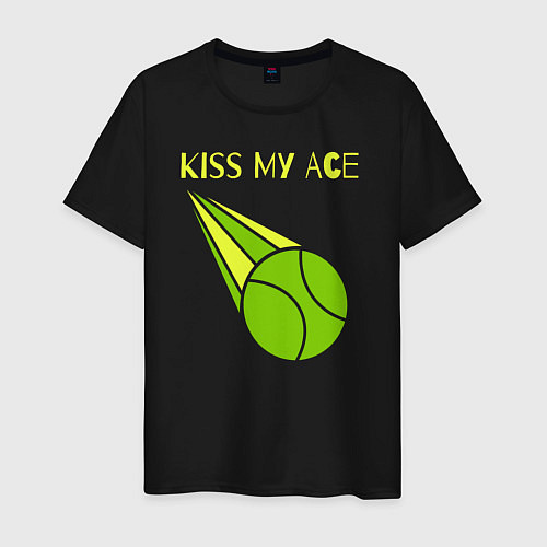Мужская футболка Tennis ace / Черный – фото 1