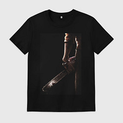 Футболка хлопковая мужская Техасская резня бензопилой 2013, цвет: черный