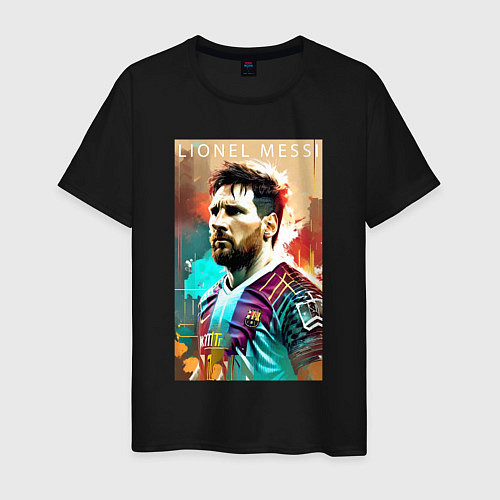 Мужская футболка Lionel Messi - football - striker / Черный – фото 1