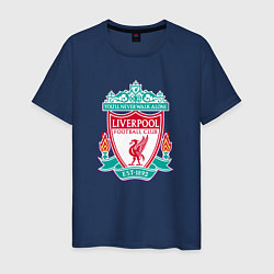 Футболка хлопковая мужская Liverpool fc sport collection, цвет: тёмно-синий