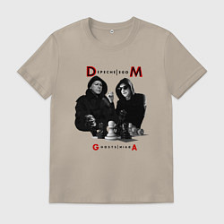 Футболка хлопковая мужская Depeche Mode - Ghosts Again Memento Mori, цвет: миндальный