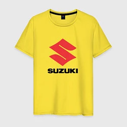 Футболка хлопковая мужская Suzuki sport auto, цвет: желтый