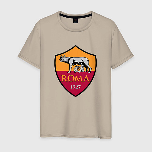 Мужская футболка Roma sport fc / Миндальный – фото 1