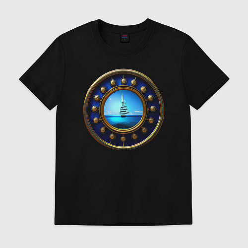 Мужская футболка Колесо сансары / Черный – фото 1