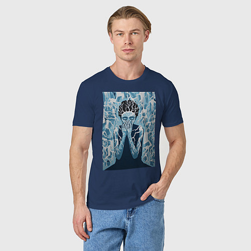 Мужская футболка Самовнушение / Тёмно-синий – фото 3