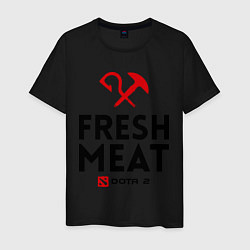 Футболка хлопковая мужская Fresh Meat, цвет: черный