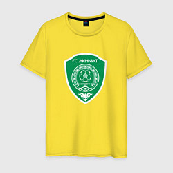 Футболка хлопковая мужская Футбольный клуб Ахмат кавказ, цвет: желтый