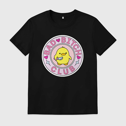 Мужская футболка Bad bitch club / Черный – фото 1
