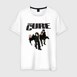 Футболка хлопковая мужская The Cure - A Band from UK, цвет: белый