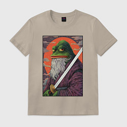Футболка хлопковая мужская Pepe samurai, цвет: миндальный