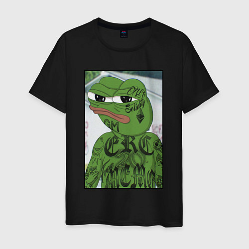 Мужская футболка Pepe tattoo / Черный – фото 1