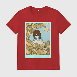 Футболка хлопковая мужская Eve, цвет: красный