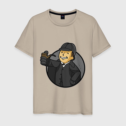 Мужская футболка Vault detective / Миндальный – фото 1