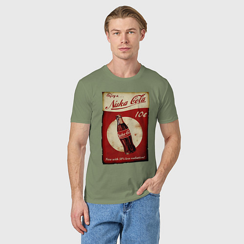 Мужская футболка Nuka cola price / Авокадо – фото 3