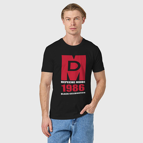 Мужская футболка Depeche Mode - Black Celebration album merch / Черный – фото 3