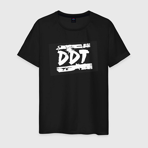 Мужская футболка ДДТ - логотип / Черный – фото 1