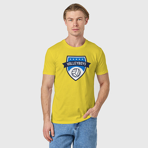 Мужская футболка Volleyboys / Желтый – фото 3