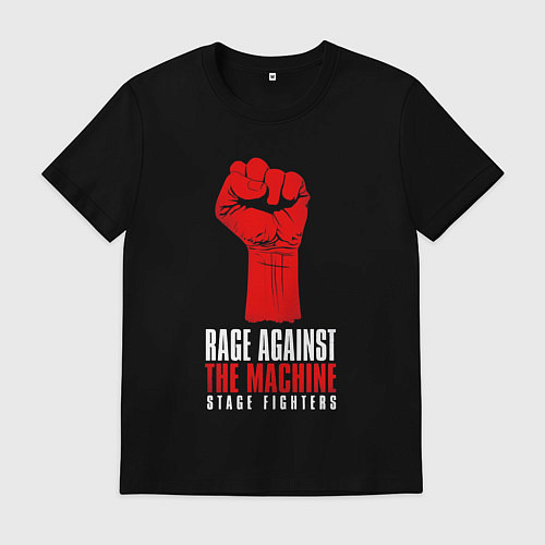 Мужская футболка Rage against the machine - fist / Черный – фото 1