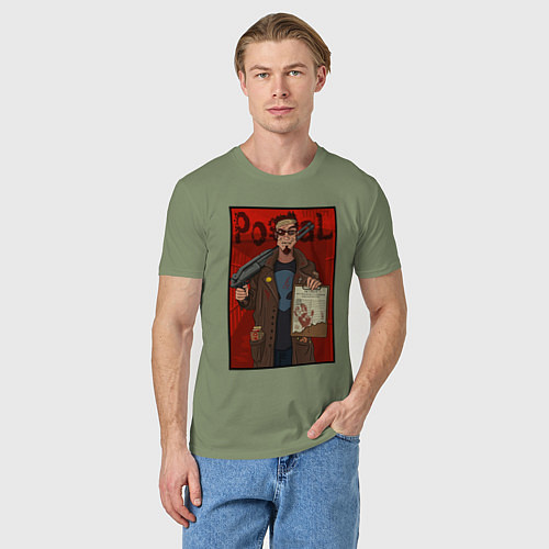 Мужская футболка Postal - petition / Авокадо – фото 3