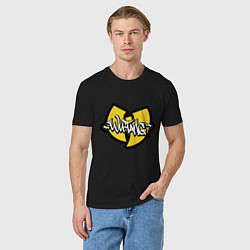 Футболка хлопковая мужская Wu tang - logo, цвет: черный — фото 2
