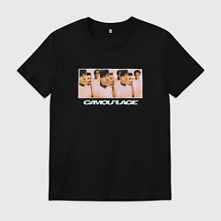 Футболка хлопковая мужская Camouflage - Sensor single, цвет: черный