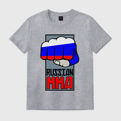 Футболка хлопковая мужская Russian MMA, цвет: меланж