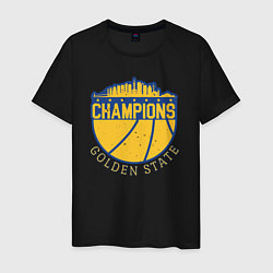 Футболка хлопковая мужская Champions Golden State, цвет: черный