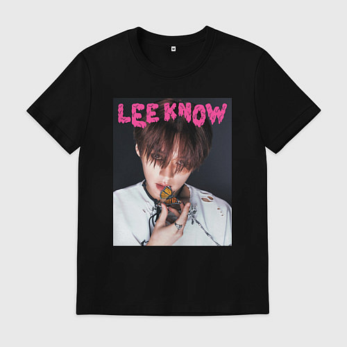 Мужская футболка Lee Know Rock Star Stray Kids / Черный – фото 1