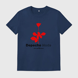 Футболка хлопковая мужская Depeche Mode - Violator album logo, цвет: тёмно-синий