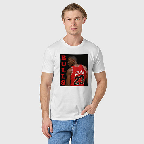 Мужская футболка Bulls Jordan / Белый – фото 3