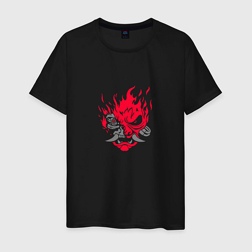Мужская футболка Логотип Samurai Cyberpunk 2077 / Черный – фото 1