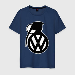 Футболка хлопковая мужская Volkswagen grenade, цвет: тёмно-синий