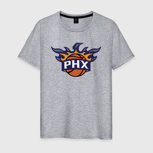 Мужская футболка Phoenix Suns fire / Меланж – фото 1